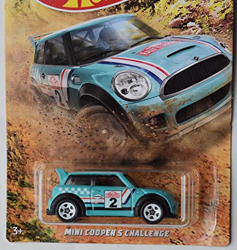 Hot Wheels 1:64 Scale Aqua MINI Cooper S Challenge miniatura 2