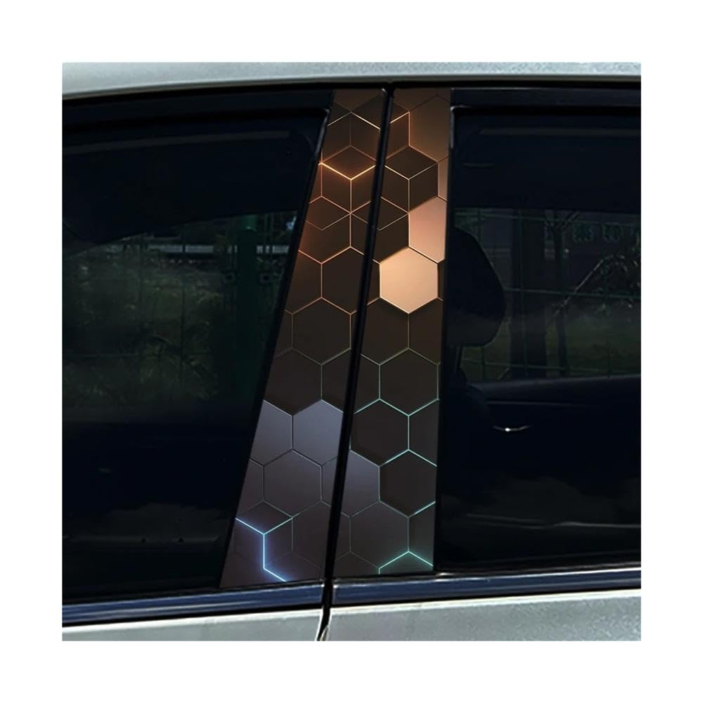 Bertdcx F Car B-Pillar Stickers Car Center Column Decoration Cover Scratches Waterproo Decals Auto Parts(F)