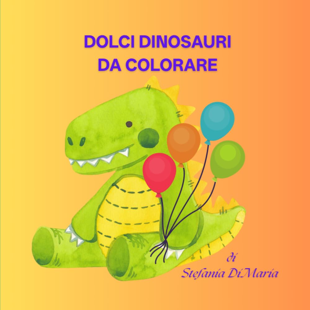 DOLCI DINOSAURI DA COLORARE