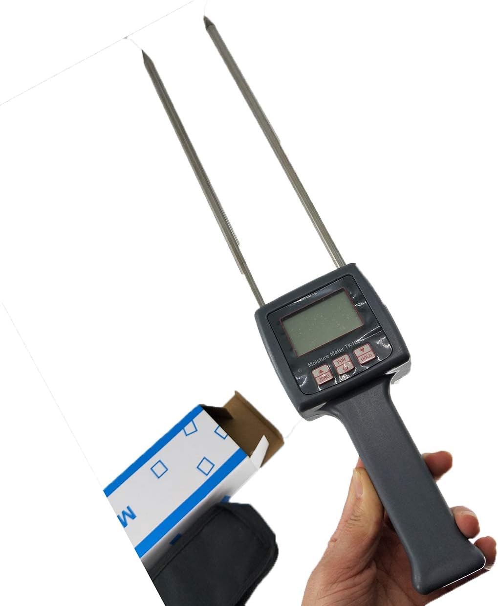 Cotton Moisture Meter Tester Moisture Content with LCD Display Measuring Range 5 to 40 Percent