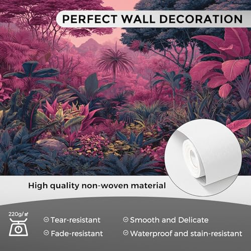 Papier peint panoramique jungle tropicale 450x315 cm fresque murale ssh-2 - 8