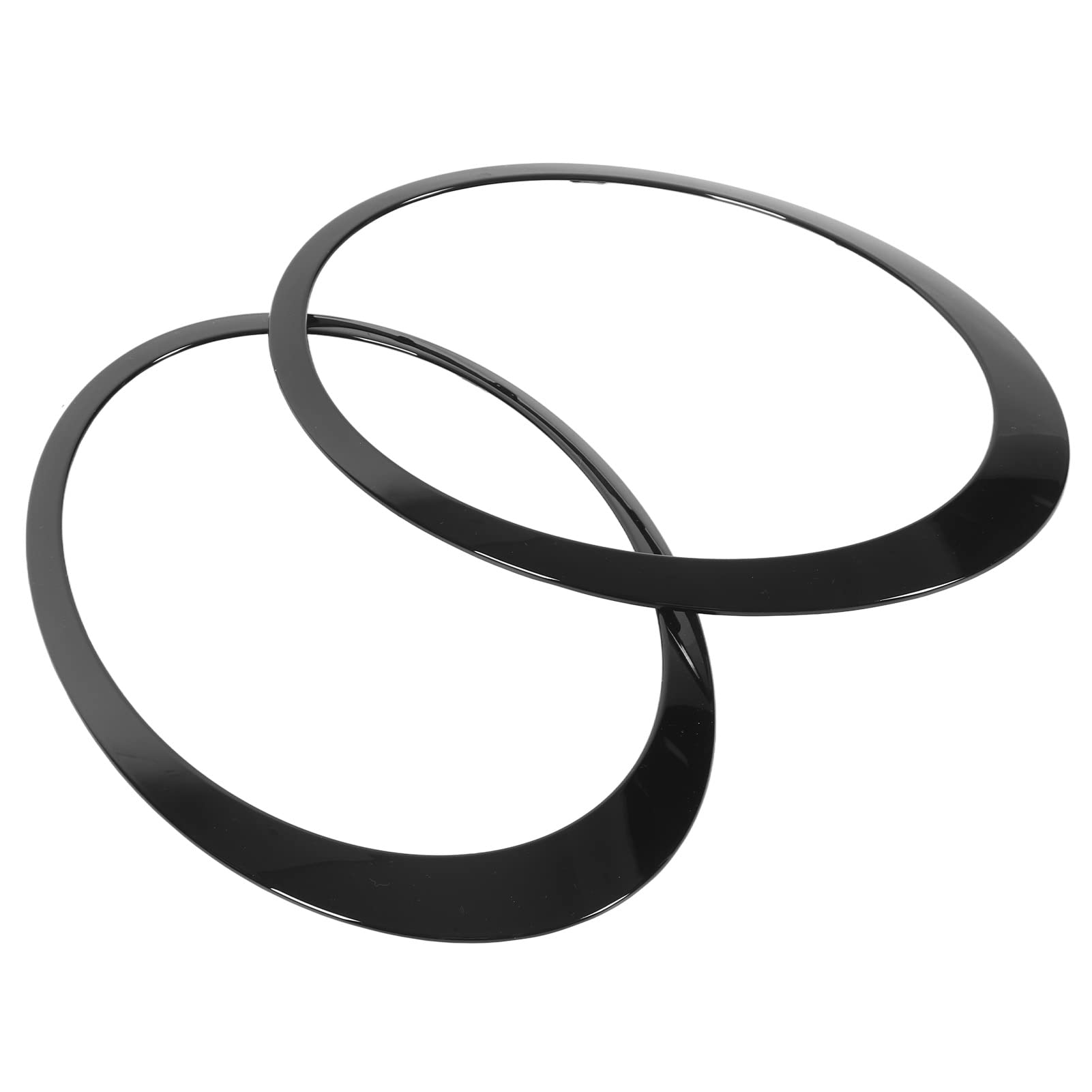 KYYET Lunetta cromata per anello di rifinitura fari Compatibile con Mini Cooper 2007-2014 R56 R56 R57 R58 R59 (destro