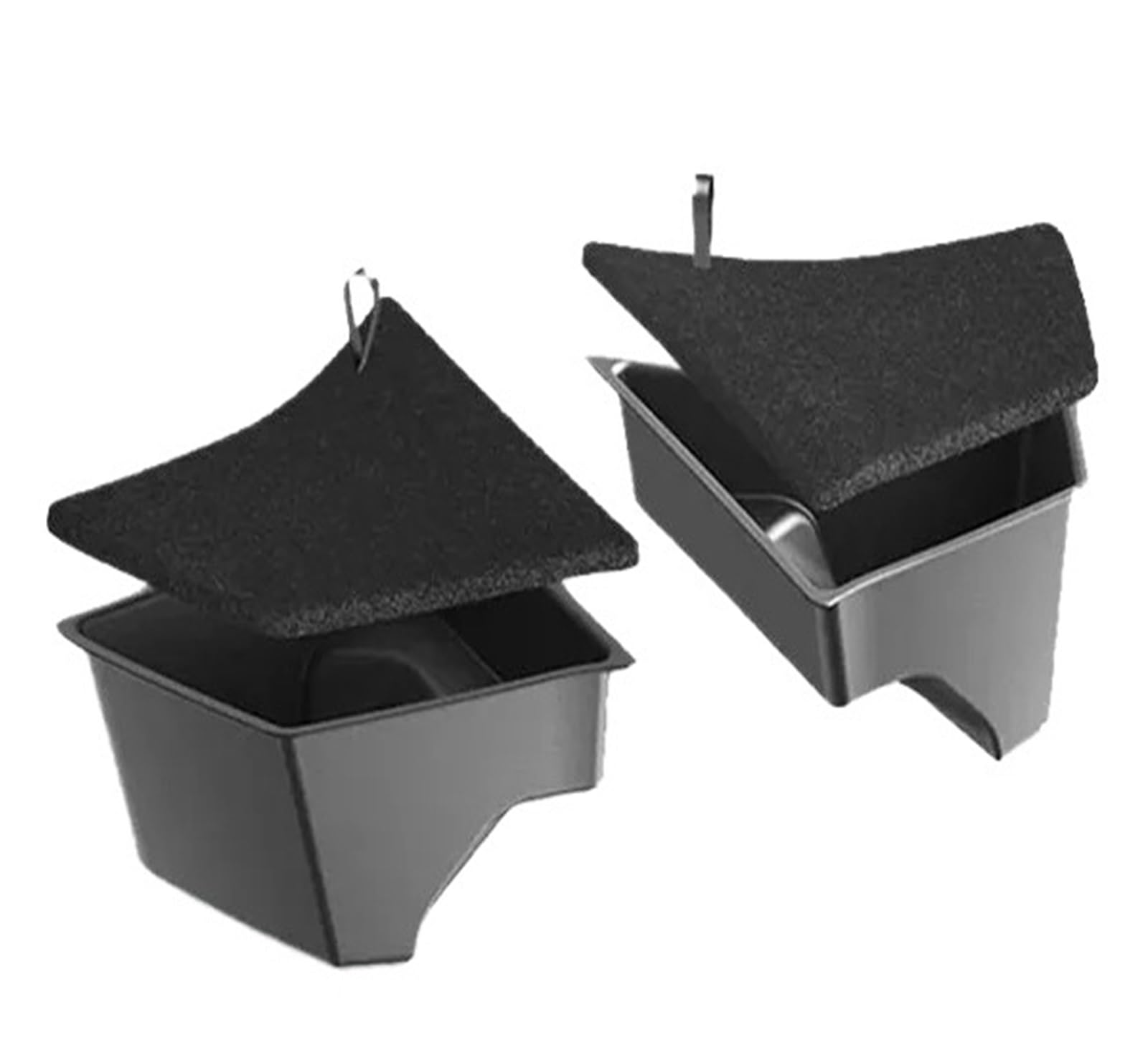 AHRPKAMERD Storage Box For Tesla For Model 3 2025 2026 Trunk Storage Bins With TPE Carpeted Lids Waterproof Rear Organizer Side Center Console Organizer Tray(1)