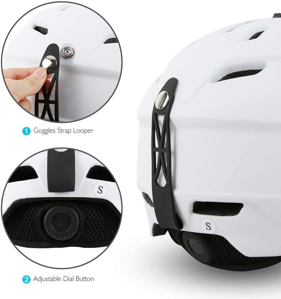 AKASO Ski Helmet for Men and Women, Snowboard Helmet, Goggles Compatible, Youth