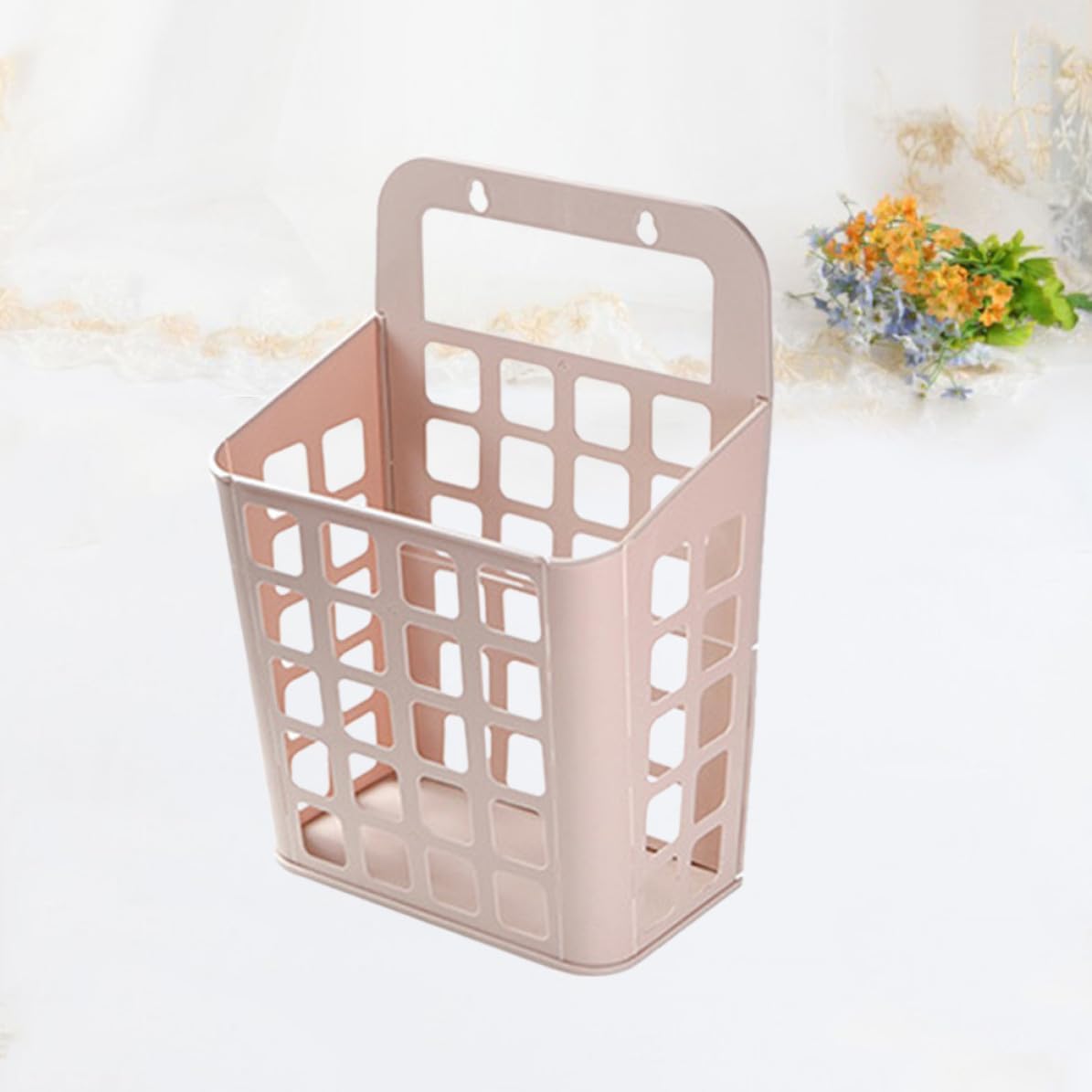 Plastic Foldable Laundry Basket PP Detachable Hanging Storage