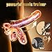Triple Motor Male Sex Toys for Men, 4-in-1 Adjustable Masturbator Penis Training Vibrator with 10 Modes & Dual Cock Rings, Male Masturbation Stroker with Remote Control Testicle Adult Sex Toys