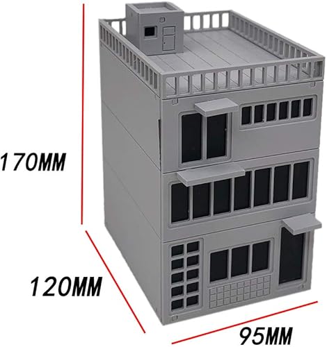 Miniatura 3 de Outland Models Paisaje Edificio en miniatura Tienda de la ciudad de 3 pisos 1:72