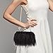 Ostrich Feather Clutch & Handbag - Feather Evening Bag & Purse for Women