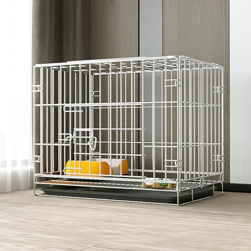 Cage pour chat intérieur extérieur avec bac amovible et parc pliable pour chiot