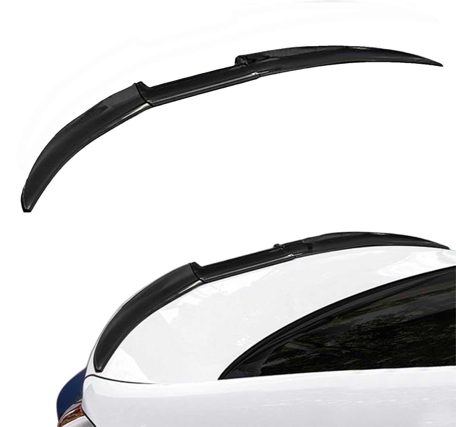 Car Spoiler for Audi S5 Sportback 8T 2010-2011, Trunk Spoiler Car Roof Spoiler Lip Strips Rear Spoiler Kit Rear Door Tail Modification Accessories, B-Gloss black