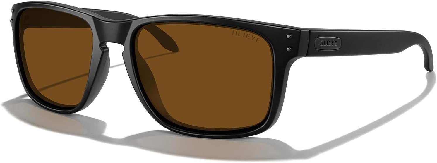 OLIEYE Men Sports Polarized Sunglasses Male Sport Fishing Shades Flexible Frame Sunglasses