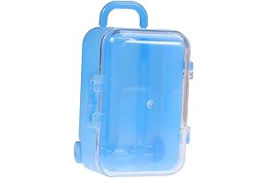 KOMBIUDA 12pcs Candy Trolley Wedding Mini Suitcase Cake Decor Suitcase