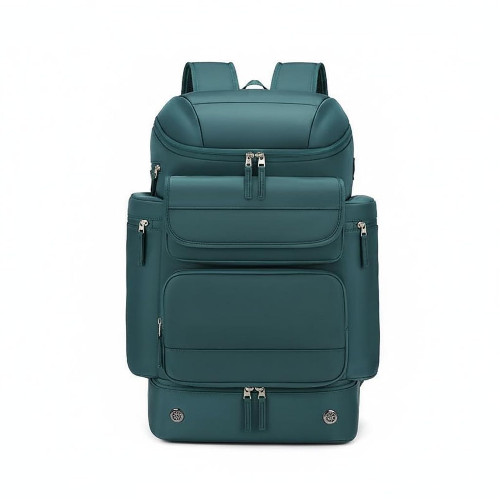 Milageto Mochila Impermeable para Portátil Mochila de Viaje Mochila Deportiva con Compartimento Acolchado para Portátil y Gran, Estándar, Verde, Verde Oscuro