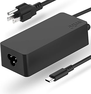 65W USB C Laptop Charger for Lenovo ThinkPad X1 T480 T490 T580s E580 E585 E590 E595 Chromebook C330 S340 300e 500e Yoga 940 930 920 730 Dell Latitude XPS, 9.8ft Power Cord