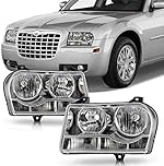 ACANII - For 2005-2010 Chrysler 300 Halogen Headlights Headlamps Head Lights Lamps Replacement Driver + Passenger Side