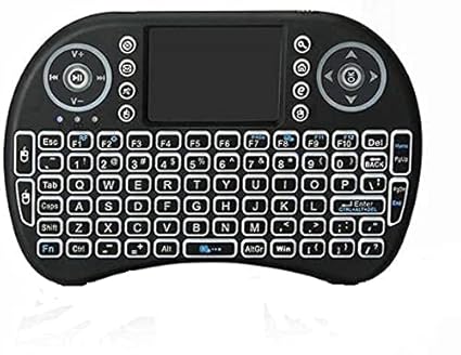 Casemantra Mini 2.4Ghz Wireless Touchpad Keyboard Comes with 360 Degree Flip, USB Drive Port/Rechargeable Lithium-Ion Battery Ergonomically Handheld Design (Black)