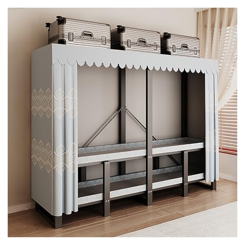 Armario De Tela Para Ropa, Perchero Organizador Con Funda, Organizadors Con Estructura Metálica, Closet Plegable Fácil De Usar, Para Dormitorio(Blue1,130cm/51.2inch)