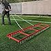 MorningRo 6'L x 1.4'W Heavy Duty Bolt Drag Mat Steel Field Surface Leveling Drag Mat with Pull Chain Lawn-Leveler Rake Steel Tool for Manual or Vehicle Assisted Pulling Parking Lots