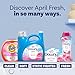 Downy Liquid Fabric Softener, April Fresh 2-in-1 Fresh & Soft, 140 Fl Oz, 190 Loads, Fabric Conditioner For Freshness And Softness