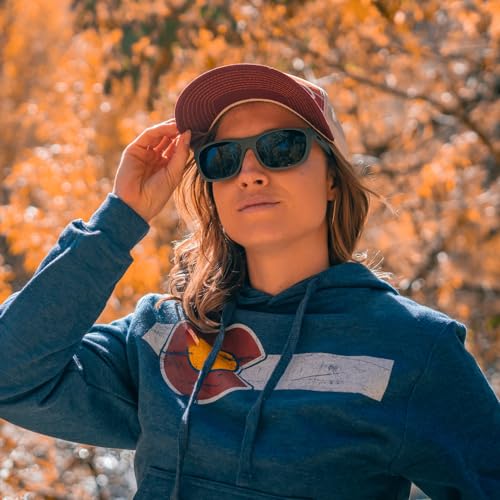 Classic Colorado Flag Sweatshirt Hoodie - Heather Denim2