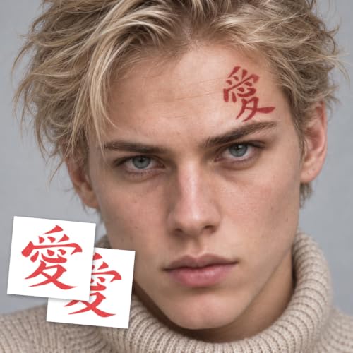 Love Kanji Symbol - Anime Temporary Tattoo/Cosplay Temporary Tattoo