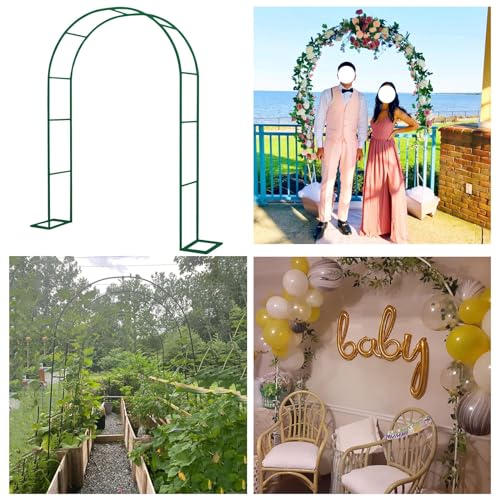 Arche de jardin en métal de 25 cm de large pour plantes grimpantes résistante aux intempéries pour mariages, fêtes, décoration extérieure, treillis de...