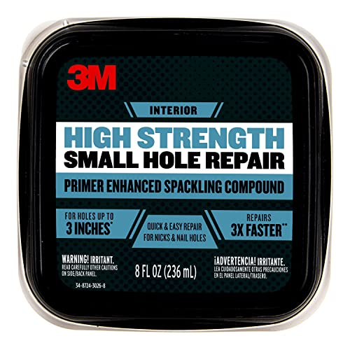 3M High Strength Small Hole Repair Kit, Easy Wall Repair, Ships In Own Container #TOP4
