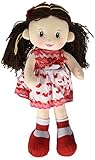 Linzy Nora Rag Doll, Heart Dress, Valentine Collection, Red 16