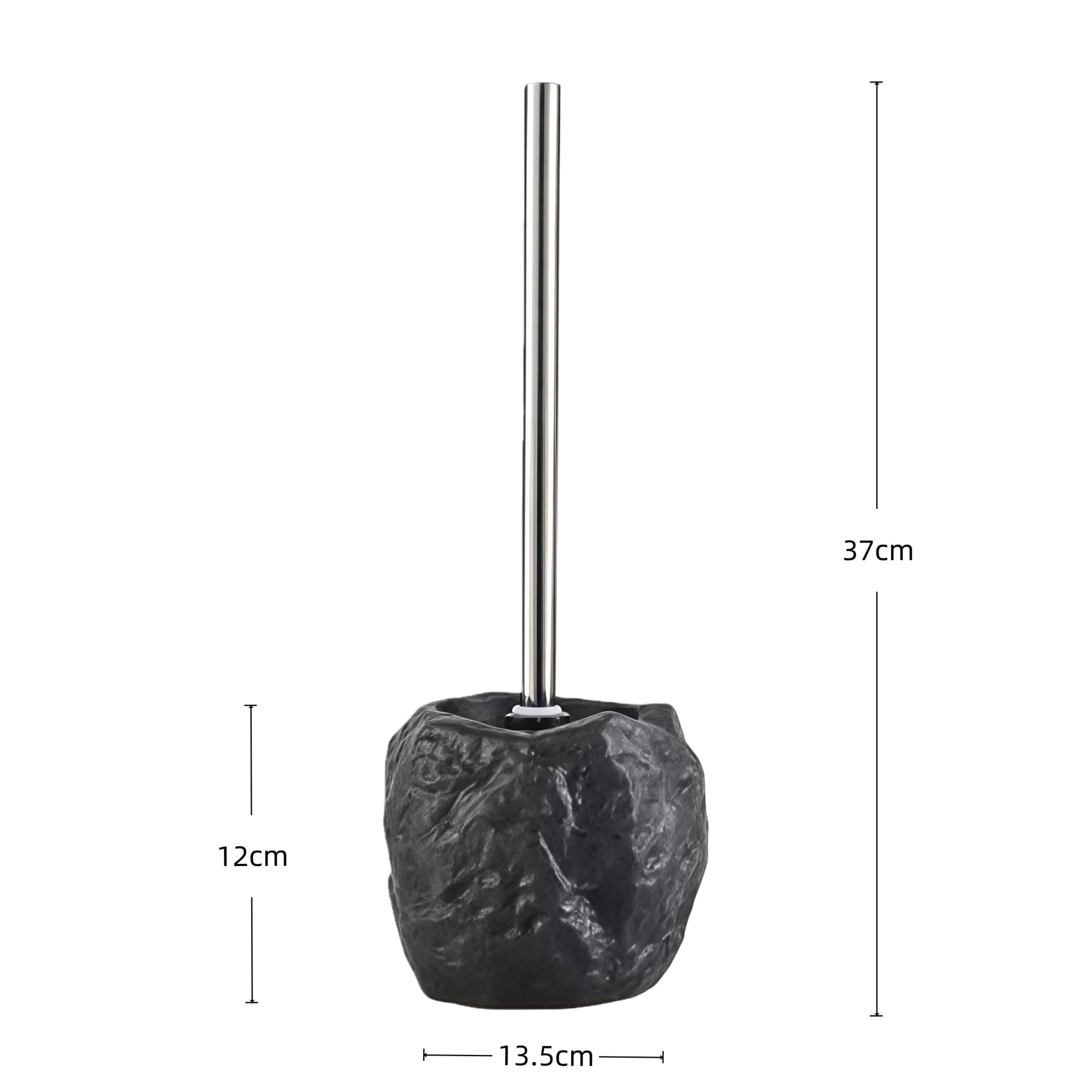 Akcesoria łazienkowe Retro Kamień Kształt Ceramiczny Uchwyt Szczotki WC Zestaw Pędzel Czyszczący Szczotka Długa Uchwyt Akcesoria WC-6 (Color : 3)