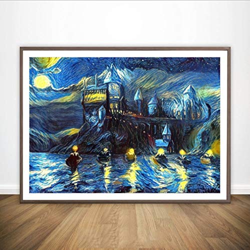 yhnjikl Van Gogh Harry Potter Film Mur Art Peinture Mur Décor Toile Prints Toile Art Affiche Peintures Modernes 40X60 Cm sans Cadre