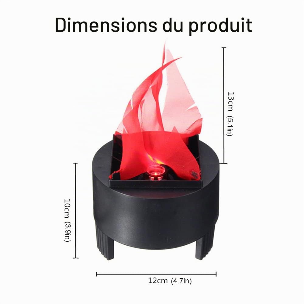 Ampoule LED 3D Fausse Flamme de Feu, 1 Pièce Ampoule Flamme Vacillante Artificielle, Lampe Électrique Effet de Feux de Camp pour Intérieur, Décoration de Noël, Halloween, Festival, Événement