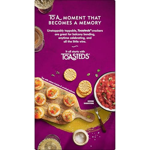 Toasteds Crackers, Party Snacks, Lunch Snacks, Classic Buttercrisp (6 Boxes) - image 8
