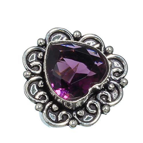Bague améthyste africaine faite main en argent, le cadeau idéal pour marquer un moment unique