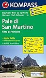  Carta escursionistica n. 76. Pale di San Martino. Adatto a GPS. Digital map. DVD-ROM: Wandelkaart 1:50 000