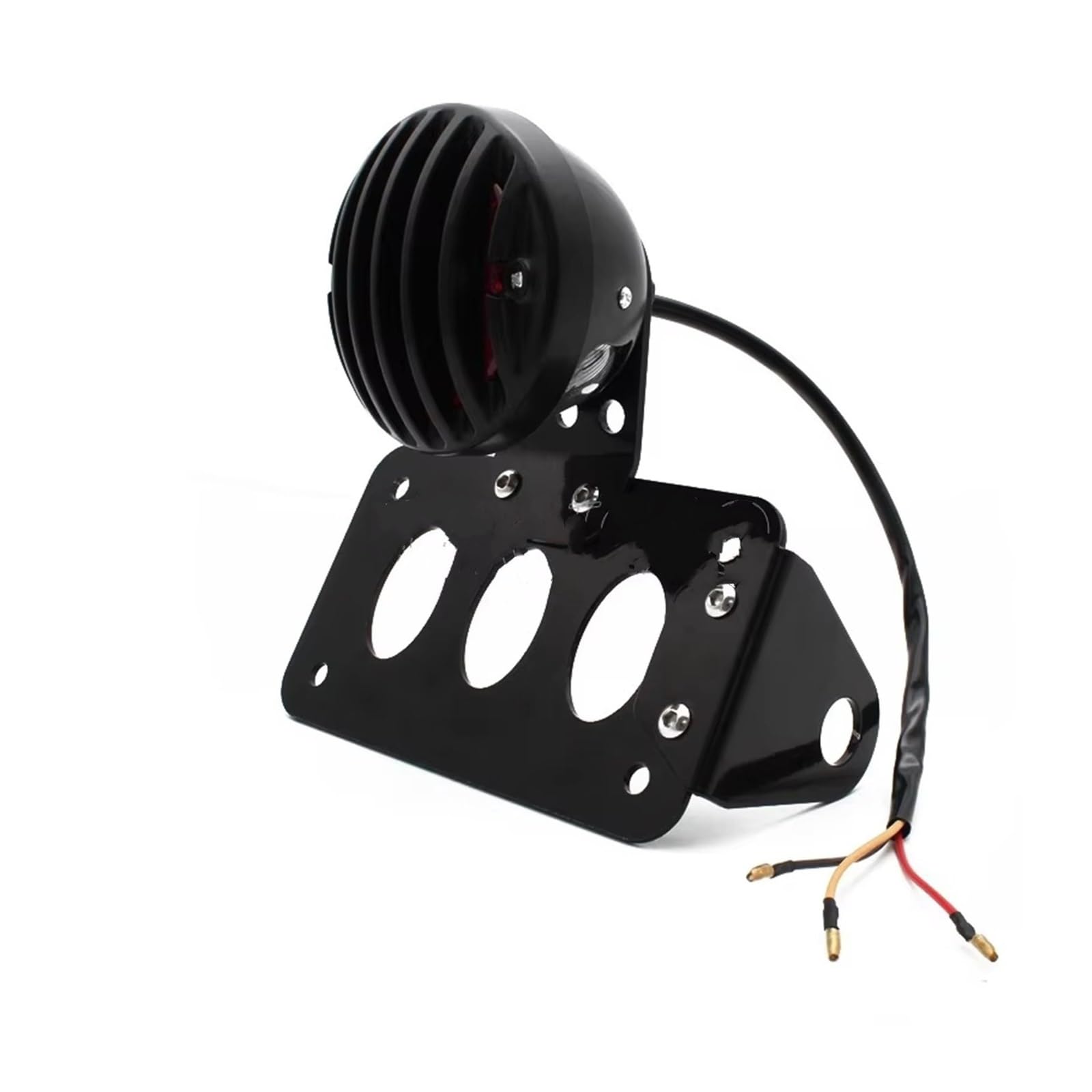 Phare Avant Moto pour Sportsters Bobbers Choppers Feu Stop Arrière Latéral avec Support Plaque D'immatriculation LED Phares Avant