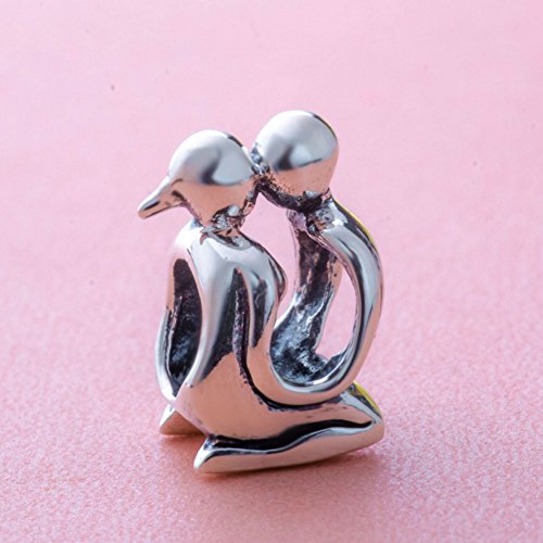 Kissing Lover Charms In 925 Sterling Silver, Couple Of Boy And Girl Love Kiss Beads Fit Pandora Women Bracelet, Valentine's Day Gift For Wife/Husband Or Girlfriend/Boyfriend #TOP2