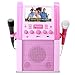 Produktbild Auna Karaoke Komplett-Set mit Dockingstation  USB-Port  Farbdisplay  integrierte Lautsprecher  Mikrofon  CD/DVD-Player  A.V.C-Funktion  rosa
