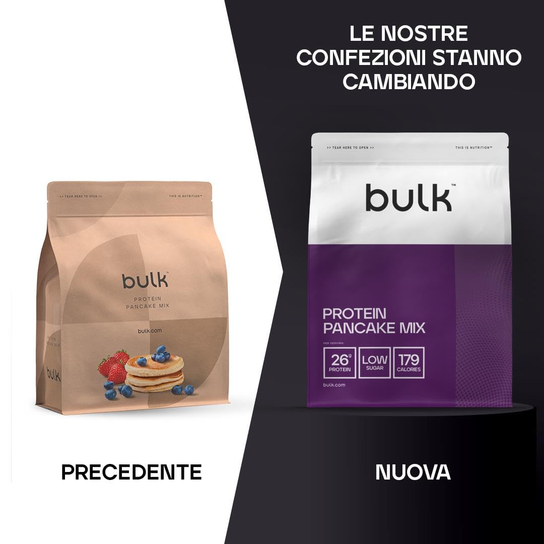 Bulk Miscela per pancake proteici, Burro di arachidi, 1kg, 10 porzioni