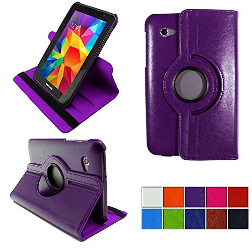 COOVY® 2.0 Funda para Samsung Galaxy Tab 2 7.0 GT-P3100 GT-P3110 Smart 360º Grados RotaciãN Cover Case Protectora Soporte | Morado