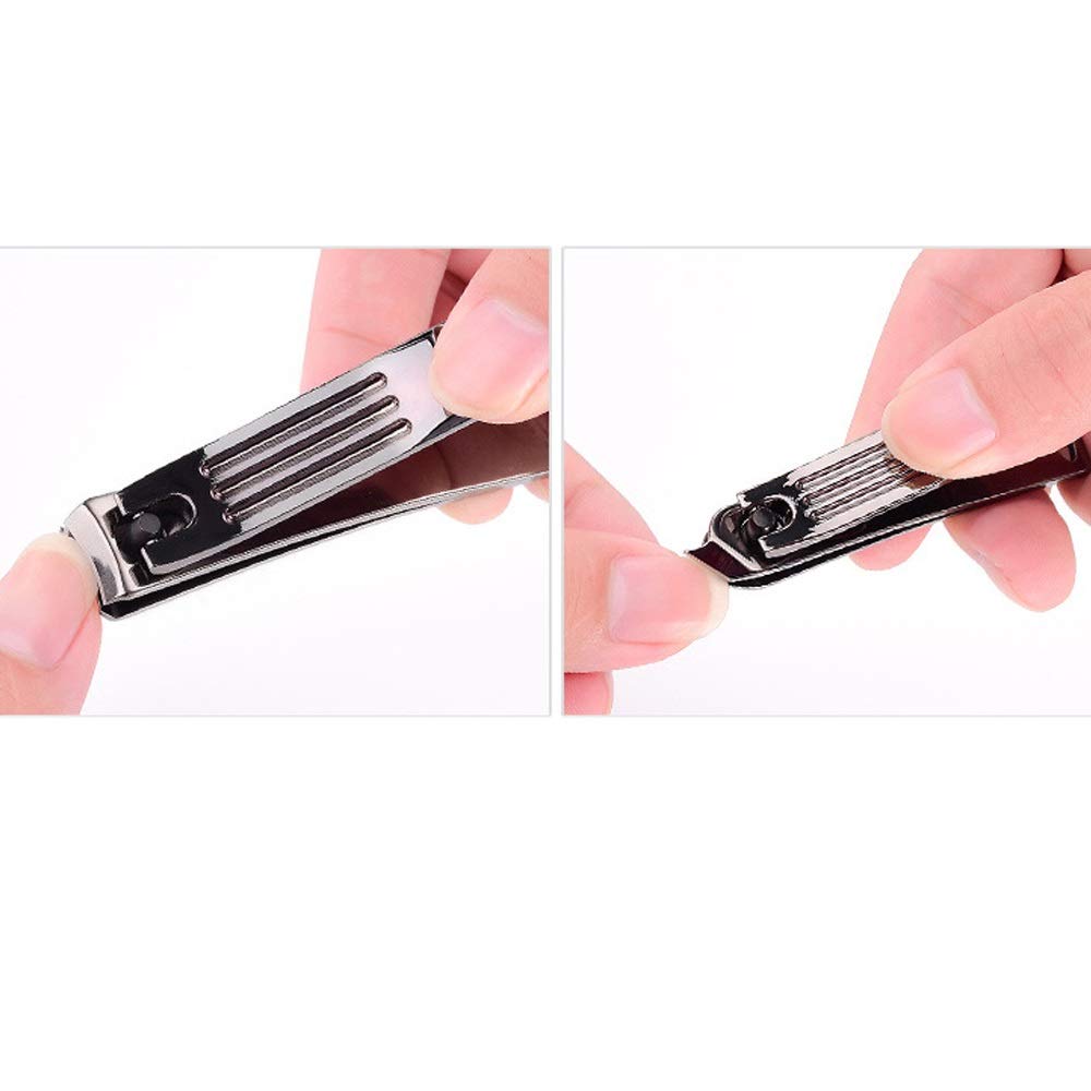 XIANGFAZJD Cortauñas Clippers de uñas para Adultos/Acero Inoxidable Clippers de uñas Negras de Acero Inoxidable de Acero Inoxidable de Acero Inoxidable Tijeras de Tijeras de Tijeras
