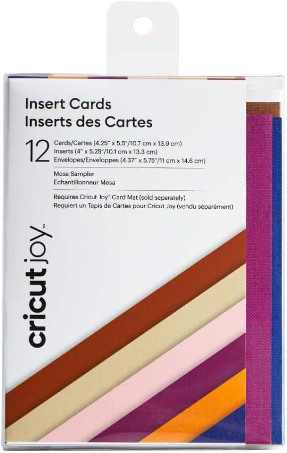 2007255 Joy Insert Cards, Mesa Sampler for Cricut Joy