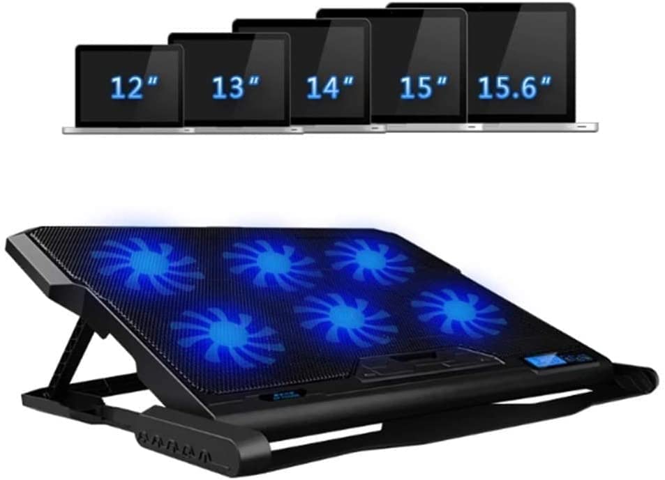 Base para Laptop con 6 ventiladores silenciosos para laptops hasta 17 pulgadas miniatura 3
