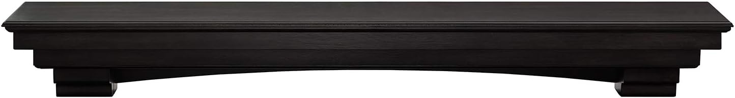 SEI Furniture Alconbury Fireplace Mantel Floating Shelf, Smoked Ash (AMZ0703AF)