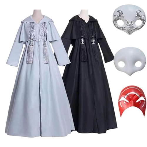 [ROTASS] FF14 コスプレ衣装 アシエン コスチューム 古代人 ヴェーネス エメトセルク 演出服 マント着 COS全セット ファイナルXIV ファンタジー 仮面追加販売 cosplay 高完成度 人気ゲーム 仮装 クリスマス ハロウィン (C,M)