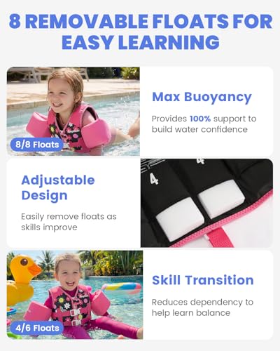 Image of Gogokids Puddle Float Jumper 33-66 Pounds, Toddler Swim Vest Kids Floaties