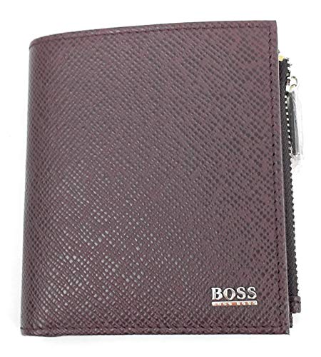 Preisvergleich Produktbild BOSS Herren Signature_Bifold Zip Geldbörse (Dark Red 605)