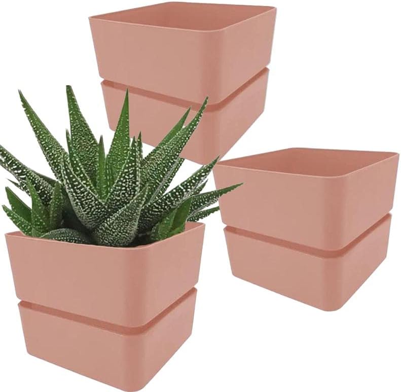 Vasi da fiori in plastica per piante, 7 cm, mini vasi per