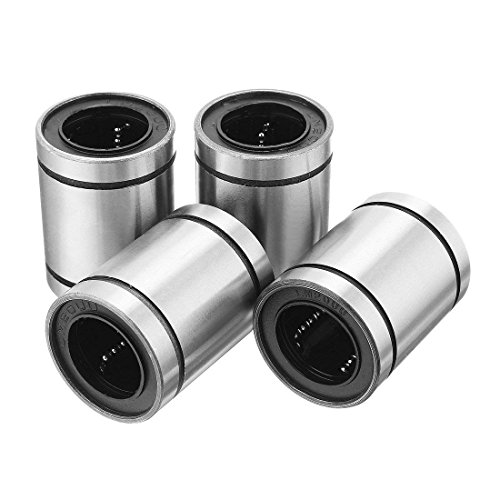 SODIAL 4 pcs LM20UU 20x32x42mm Double Side Rubber Seal Linear Motion Ball Bearing Bushing