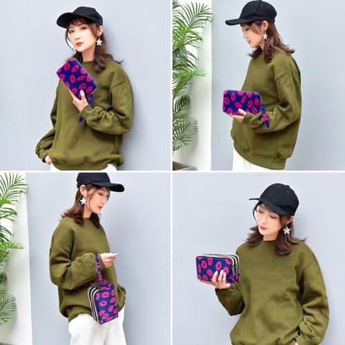 Image of BIAOTIE Large Capacity Wristlet Wallet - Women Printed Nylon Waterproof Handbag Clutch Purse