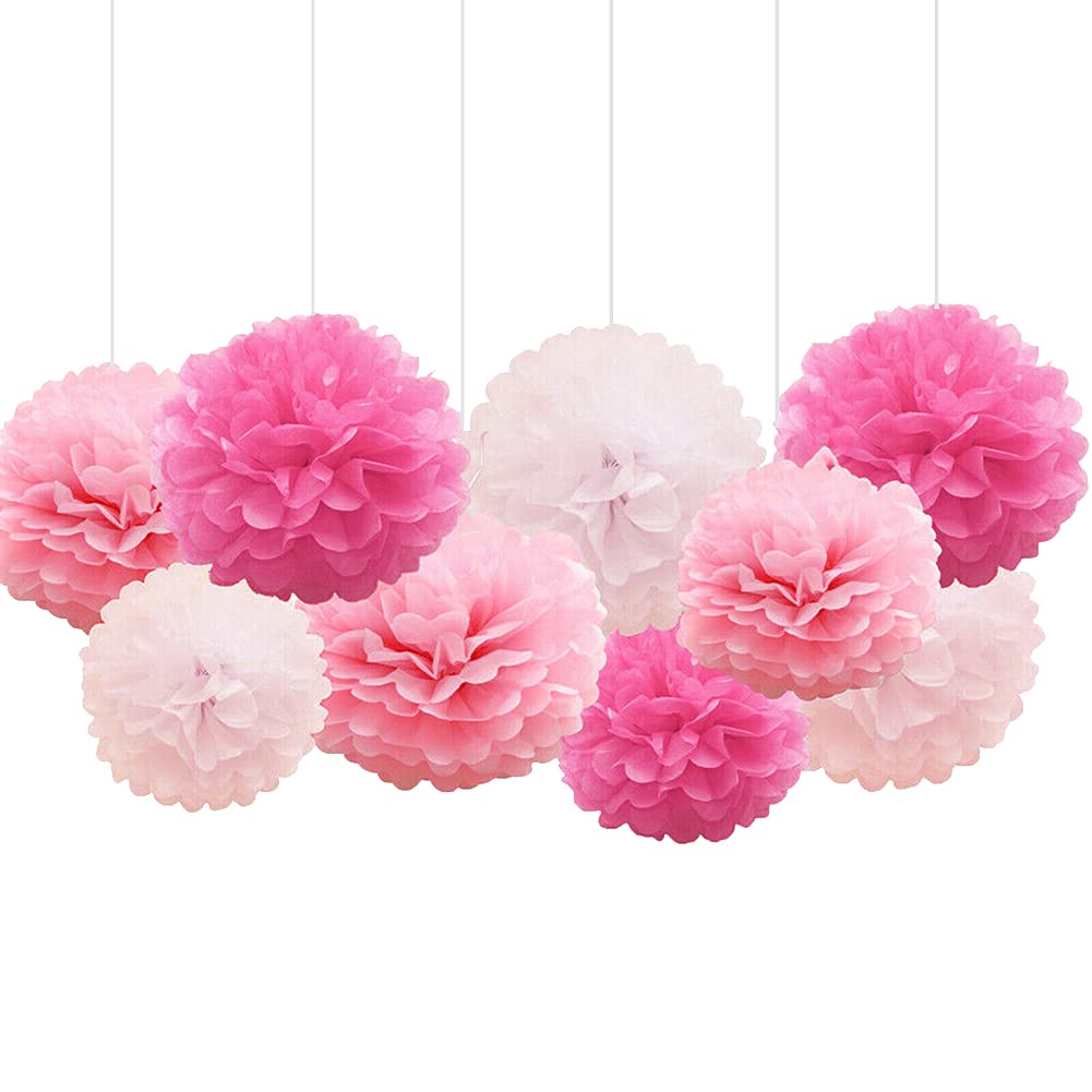 Amazon.co.jp: mecaponn ペーパーフラワー ピンク お花紙 ペーパー 紙